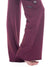 Picture of Mid Waist Pants with Pockets-wine from the knee down to the foot