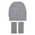 Gray Loop Knit Alpaca Beanie by SLATE + SALT