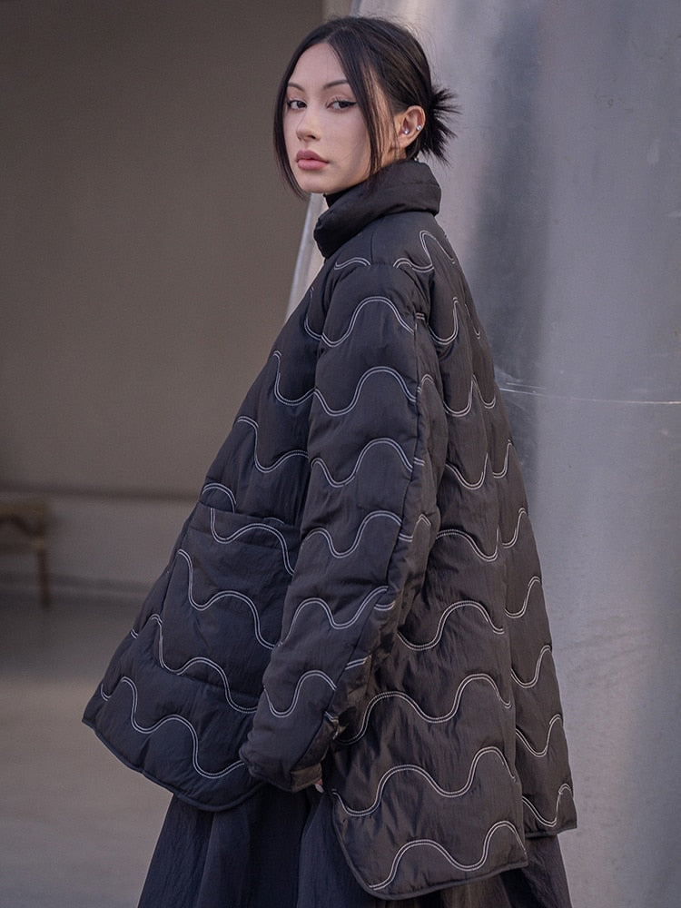 Shiver Reversible Contrast Parka by Marigold Shadows