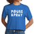 Womens Short Sleeve Cropped T-Shirt, Pause And Pray, Christian by inQue.Style