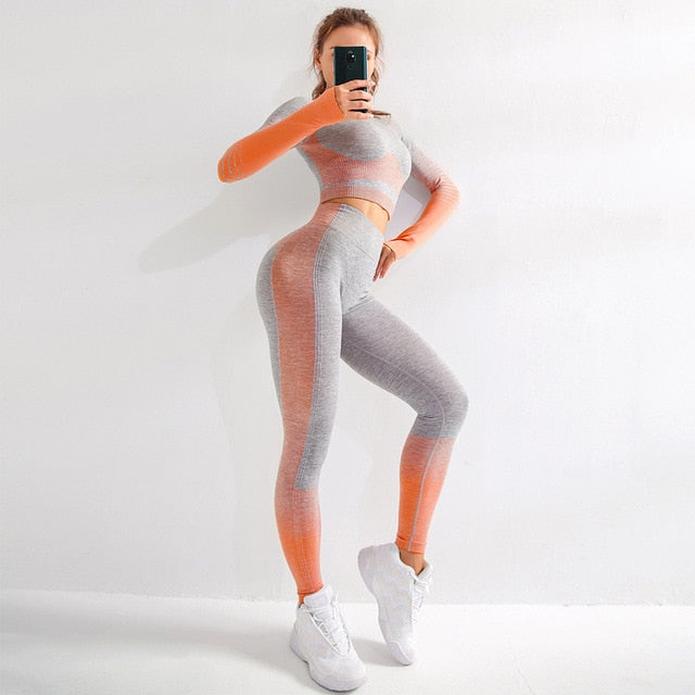 Seamless Aim Set (Leggings + Top) by Stylish AF Fitness Co