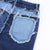 Frayed Patched Jeans by White Market
