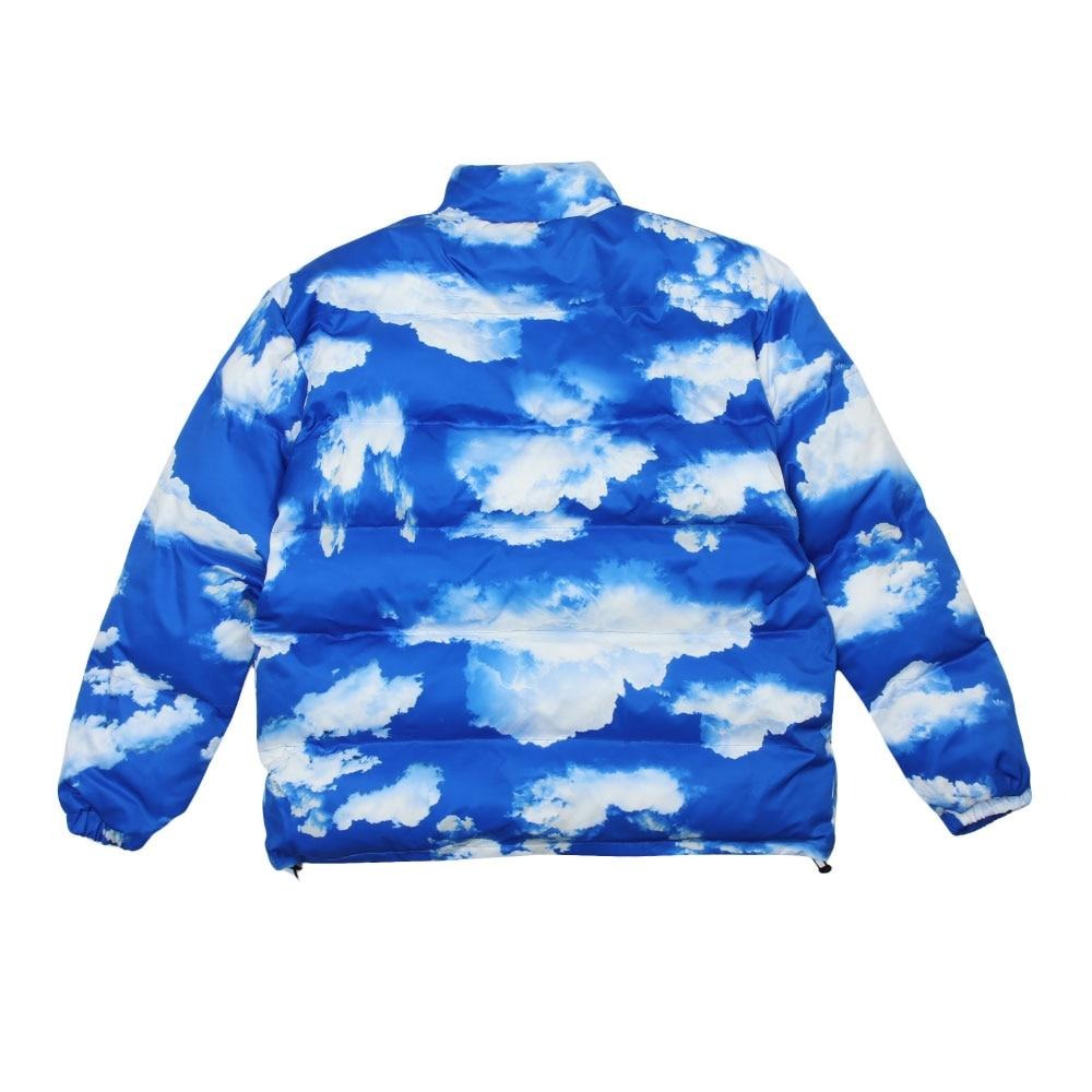 Blue Sky And Clouds puffer Coat by White Market