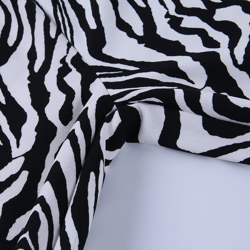 Psychedelic Zebra Print Pants by White Market