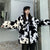Rorschach Faux Fur Zip Up Hoodie by White Market