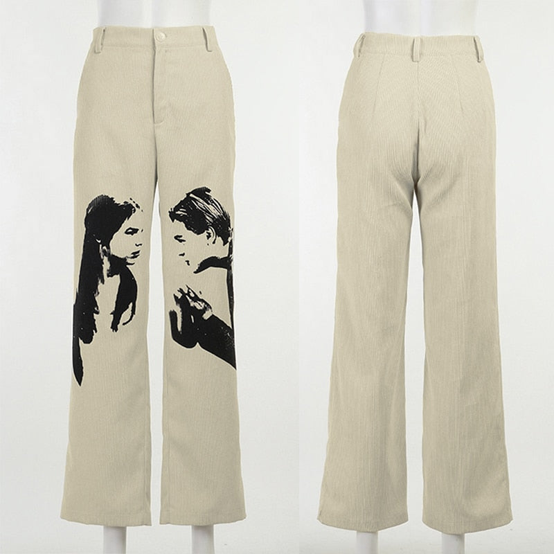 View of back and front of Romeo &amp; Juliet Corduroy Trousers