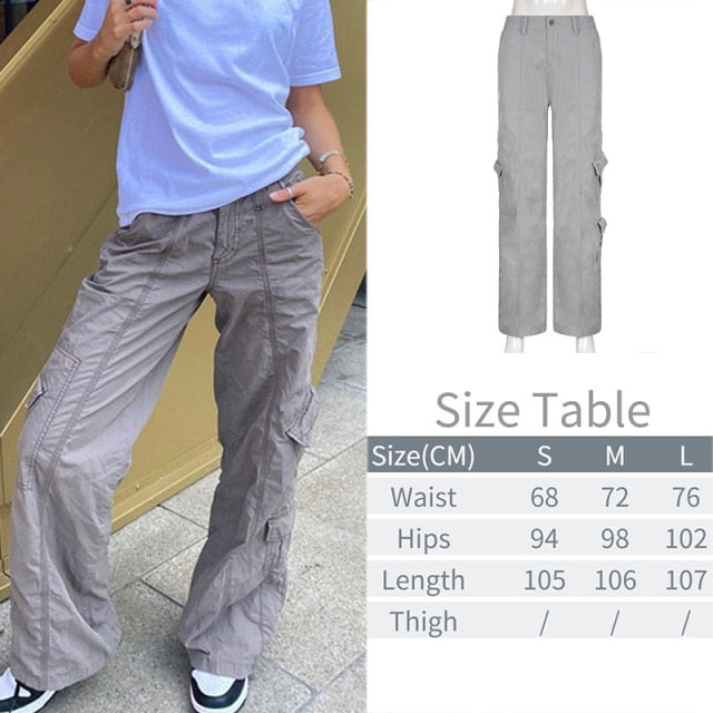 Unisex Safari Cargo Pants-gray