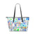 Tote Bag - White Alphabet Pattern - Double Handle Large Bag - B3558229 by inQue.Style