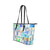Tote Bag - White Alphabet Pattern - Double Handle Large Bag - B3558229 by inQue.Style