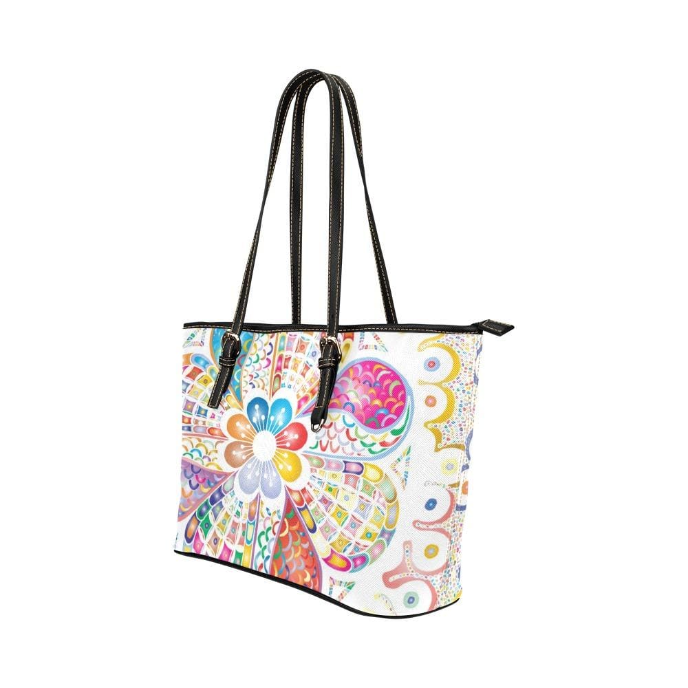 Tote Bag, Floral Style White  - T162249 by inQue.Style